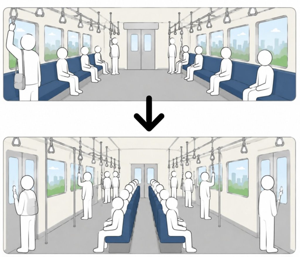 【画像】電車ってこうした方が快適じゃね？