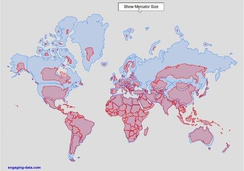 【衝撃】実際の世界地図ｗｗｗｗｗｗｗｗｗｗ